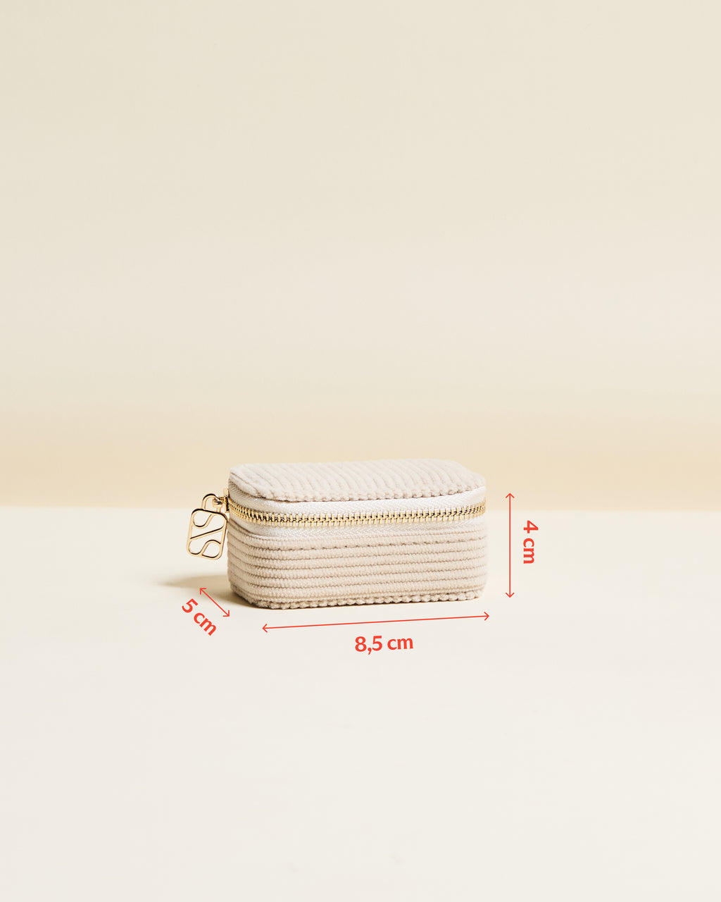 Marie Corduroy Mini Travel Jewelry Box