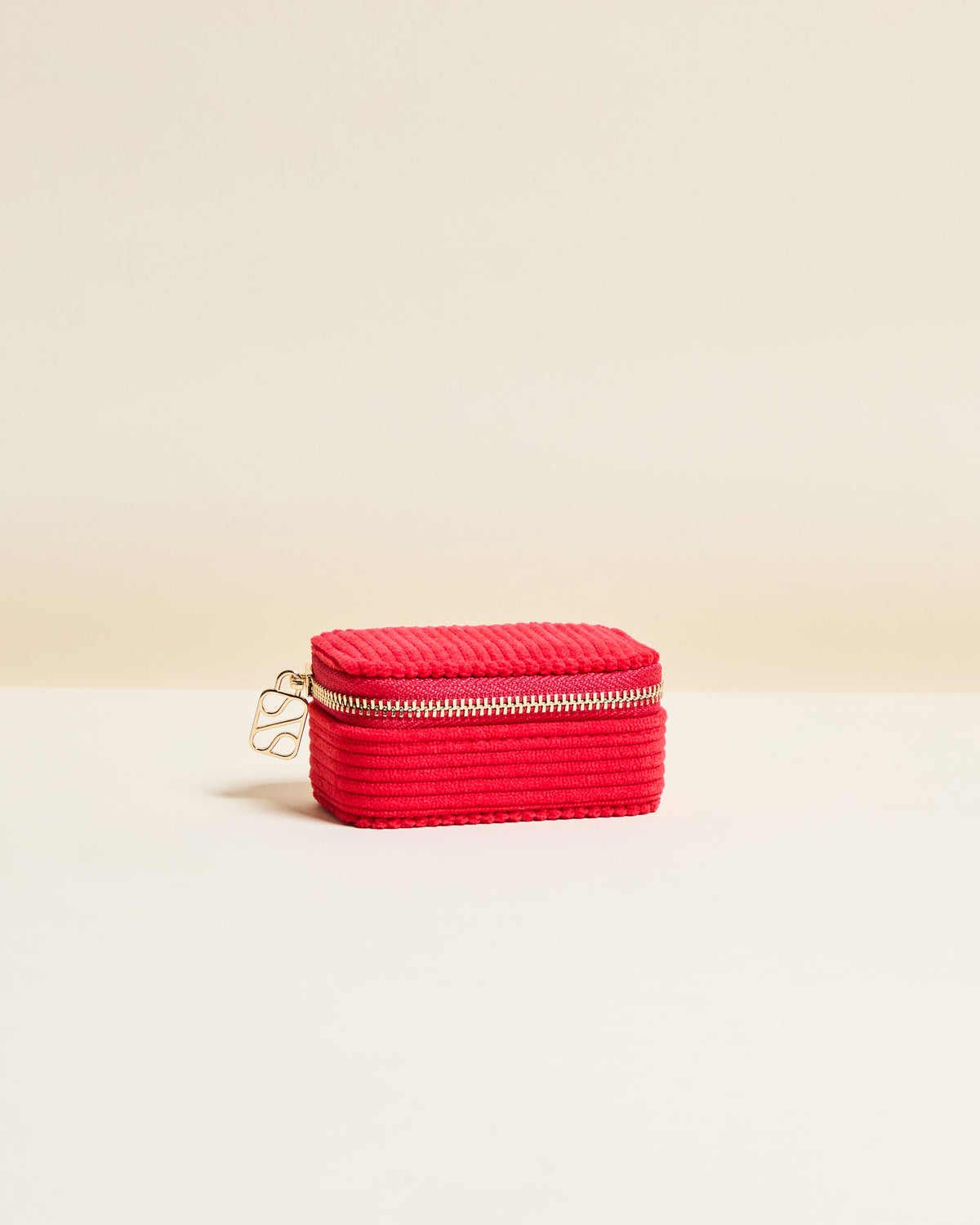 Marie Corduroy Mini Travel Jewelry Box