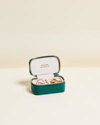 Marie Corduroy Mini Travel Jewelry Box