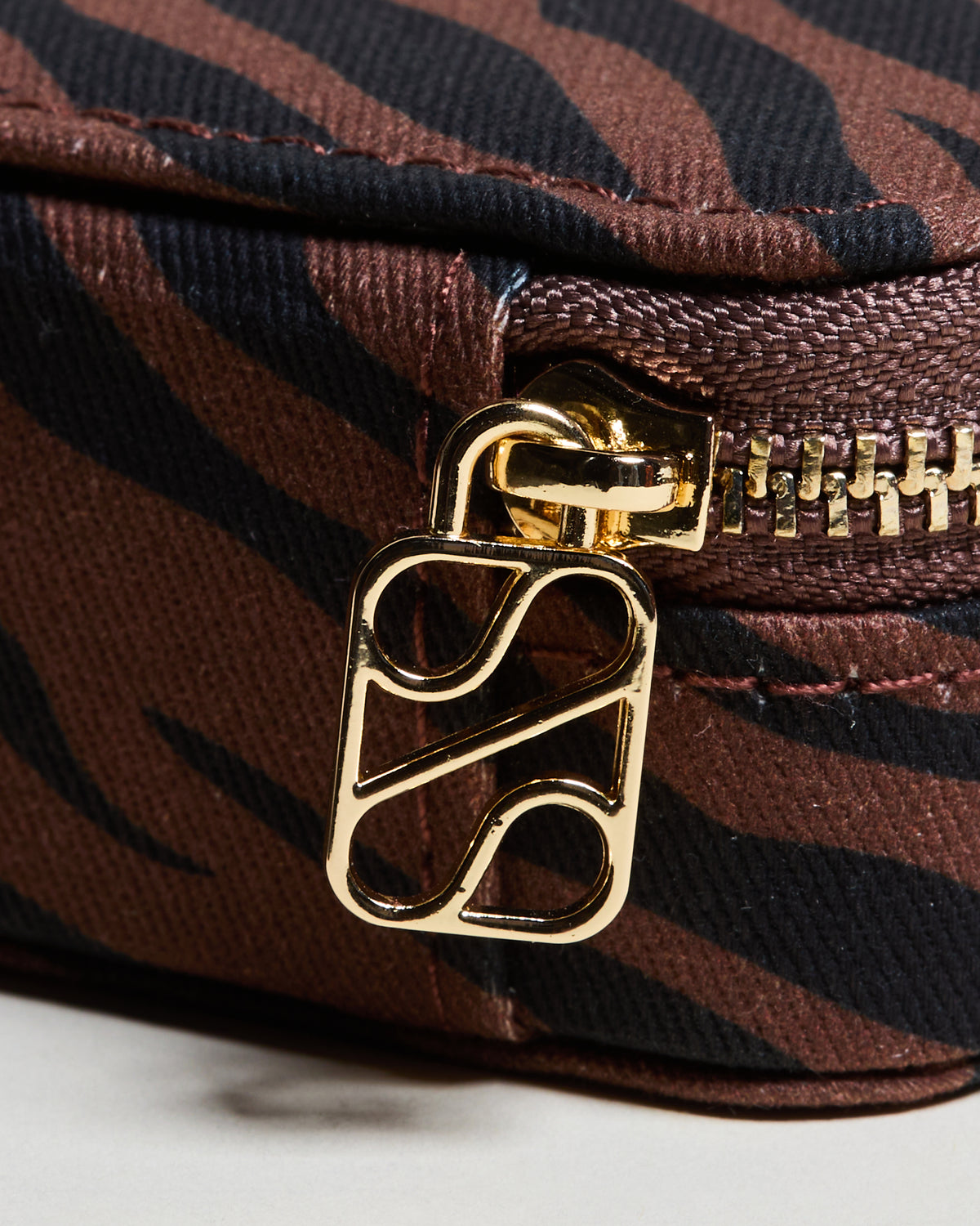 Marie Zebra Mini Travel Jewelry Box