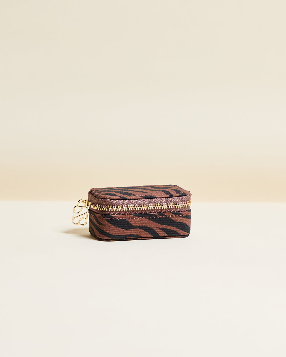 Marie Zebra Mini Travel Jewelry Box