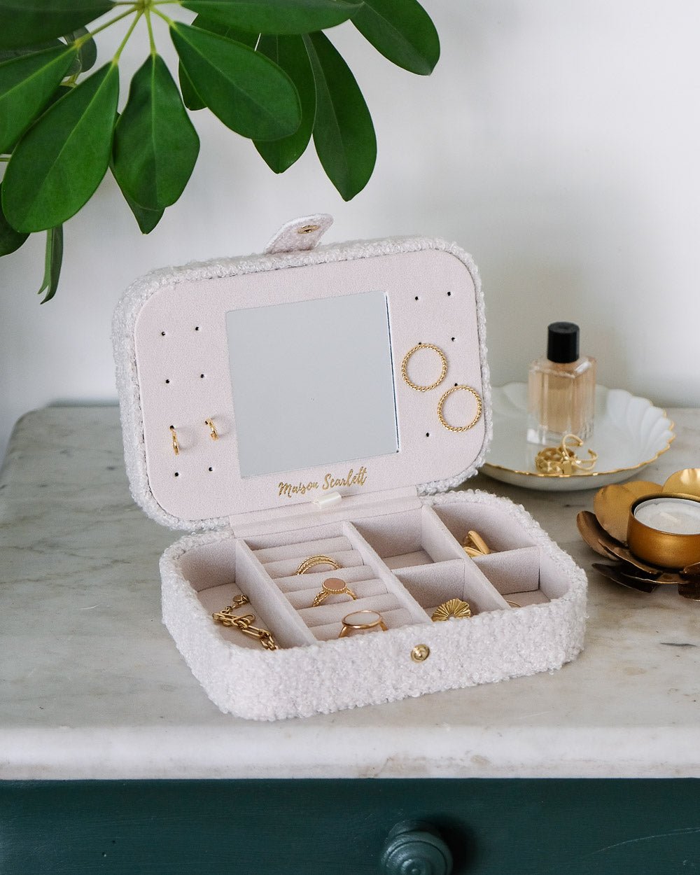 Brigitte Fleece Travel Jewelry Box - Outlet