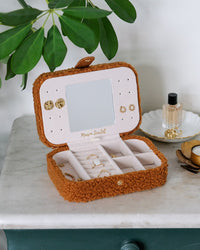 Brigitte Fleece Travel Jewelry Box - Outlet
