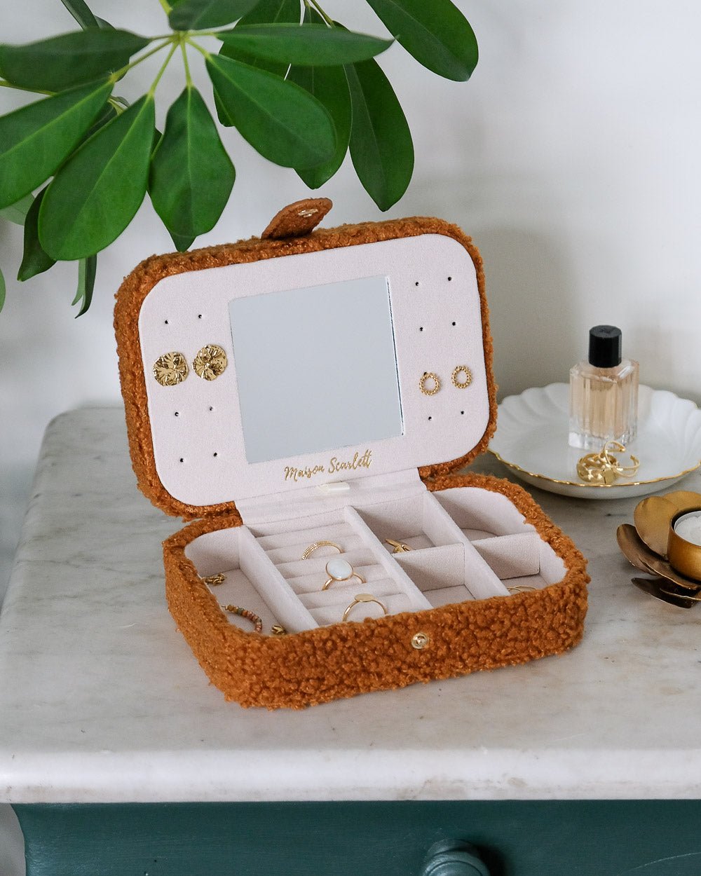 Brigitte Fleece Travel Jewelry Box - Outlet