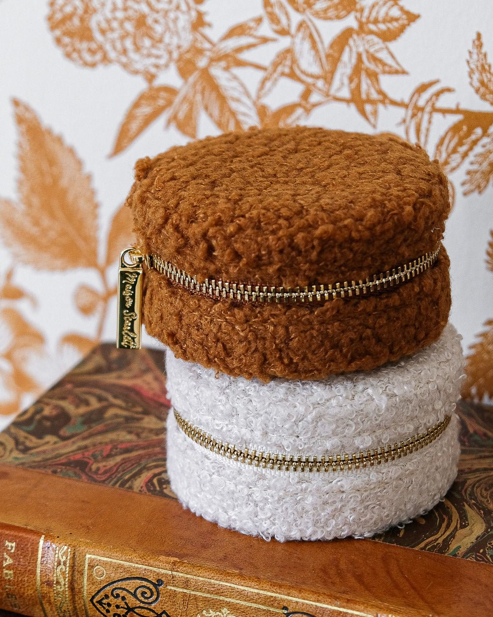 Yvonne teddy fabric travel jewelry box - outlet