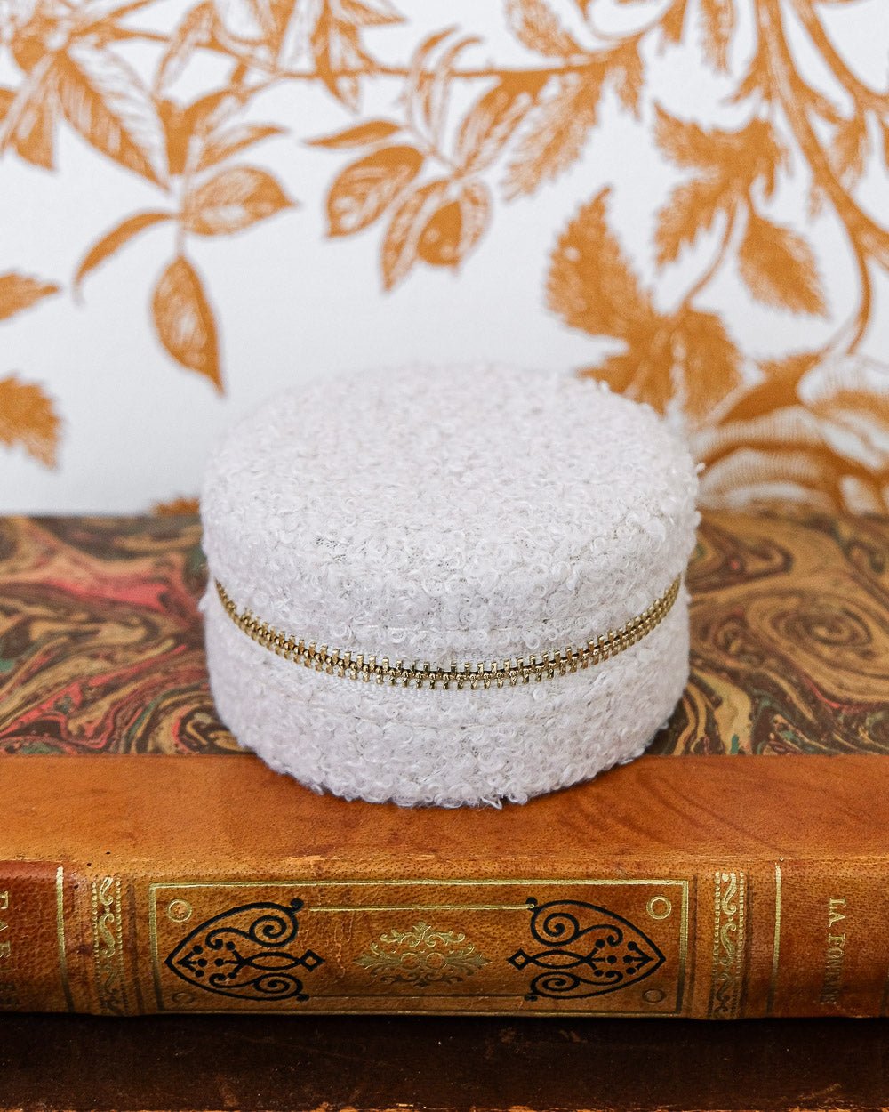 Yvonne teddy fabric travel jewelry box - outlet