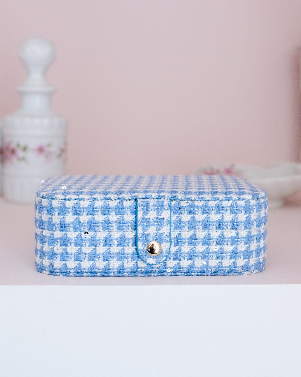 Brigitte houndstooth travel jewelry box - outlet