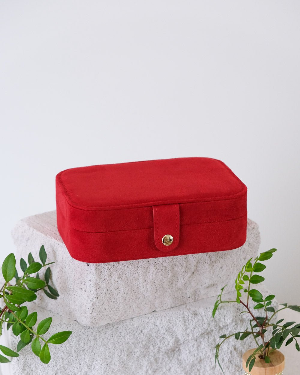 Brigitte velvet travel jewelry box - outlet