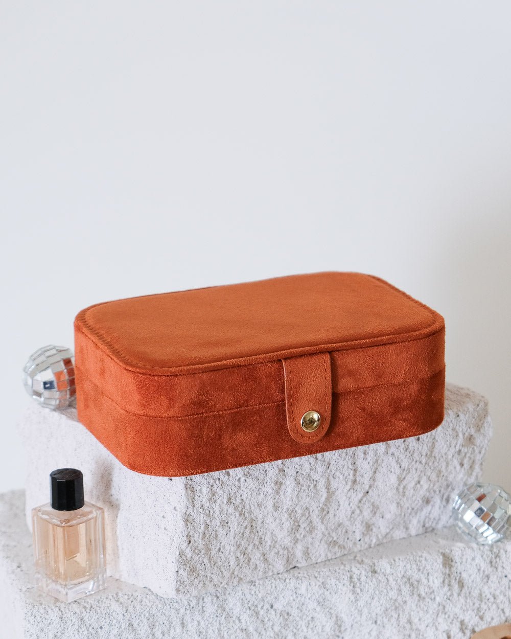 Brigitte velvet travel jewelry box - outlet