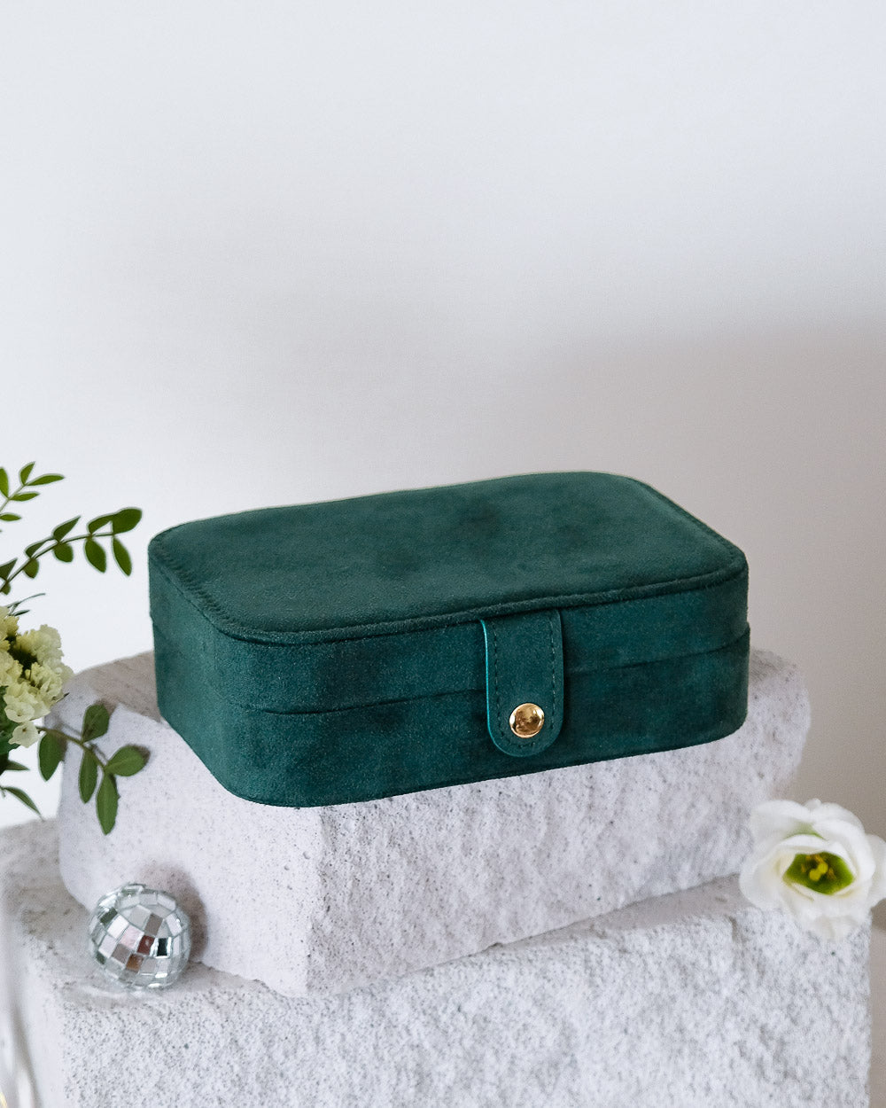 Brigitte velvet travel jewelry box - outlet