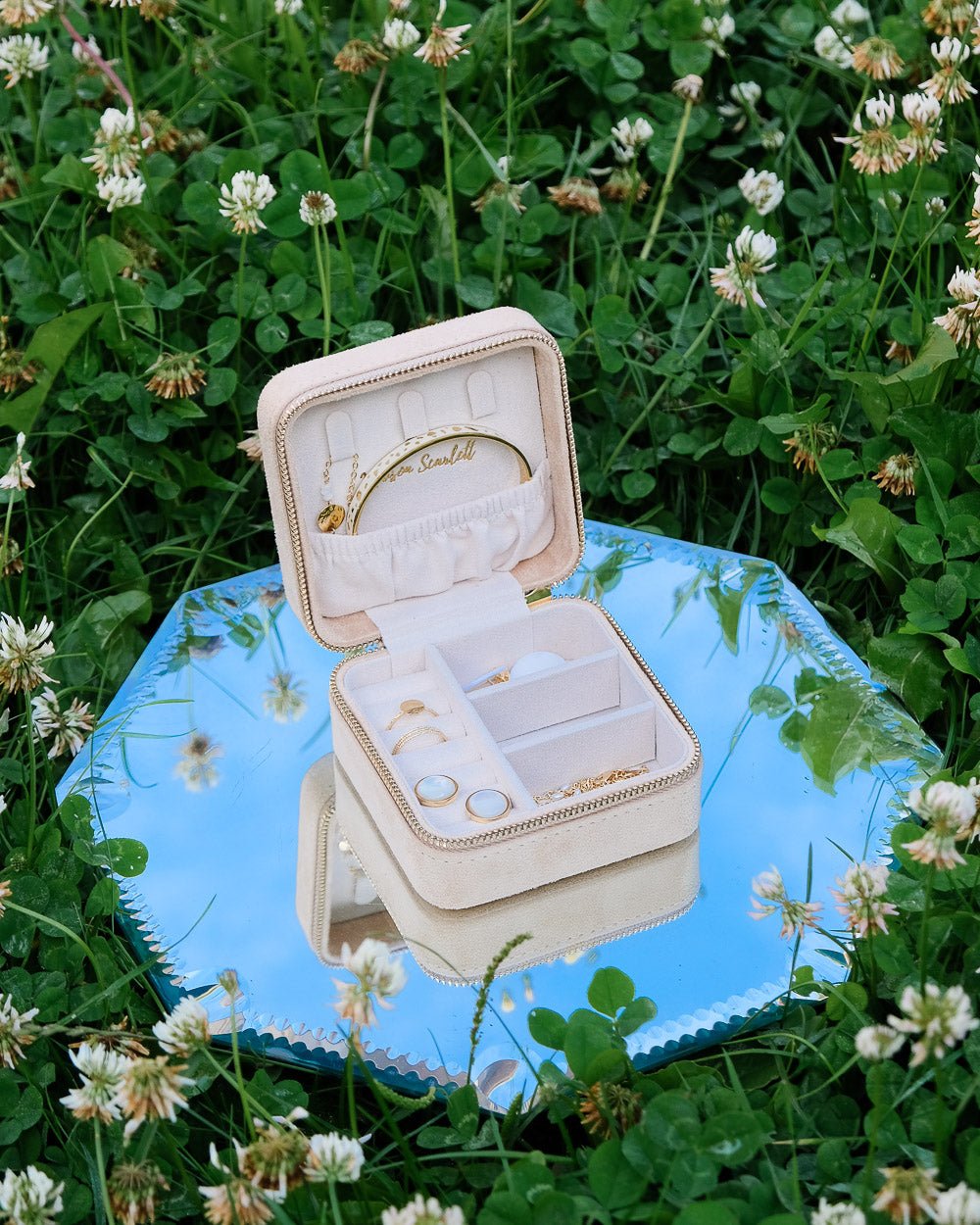 Corinne Velvet Travel Jewelry Box - Outlet