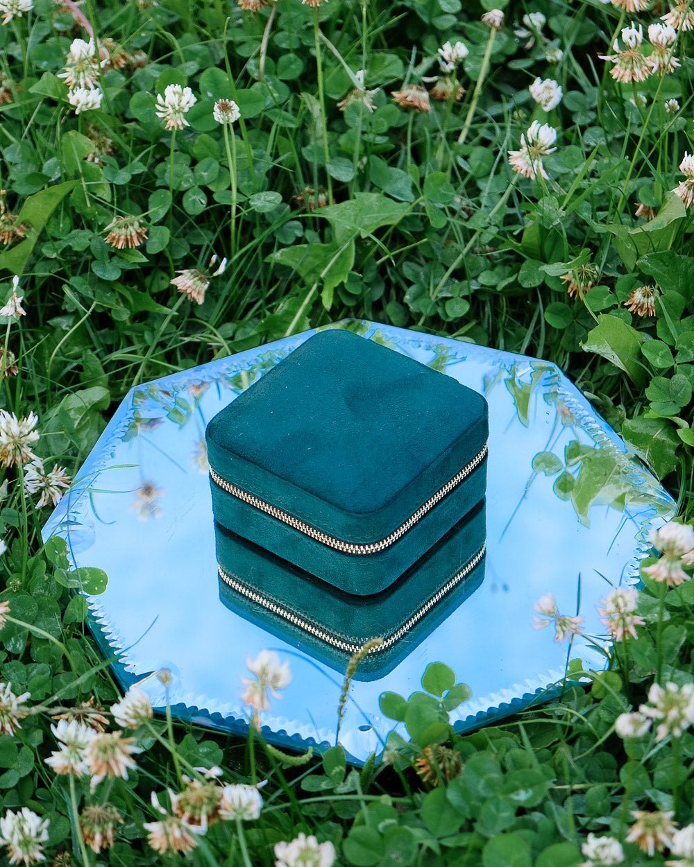 Corinne Velvet Travel Jewelry Box - Outlet