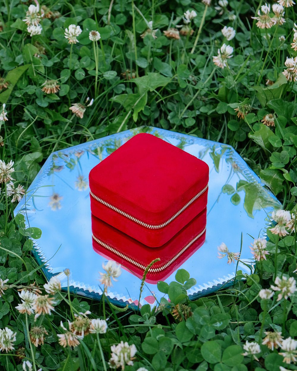 Corinne Velvet Travel Jewelry Box - Outlet