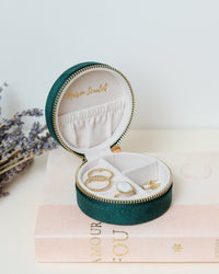 Yvonne Velvet Travel Jewelry Box - Outlet