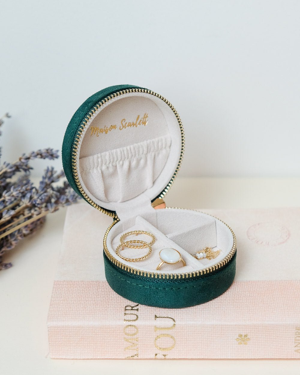 Yvonne Velvet Travel Jewelry Box - Outlet
