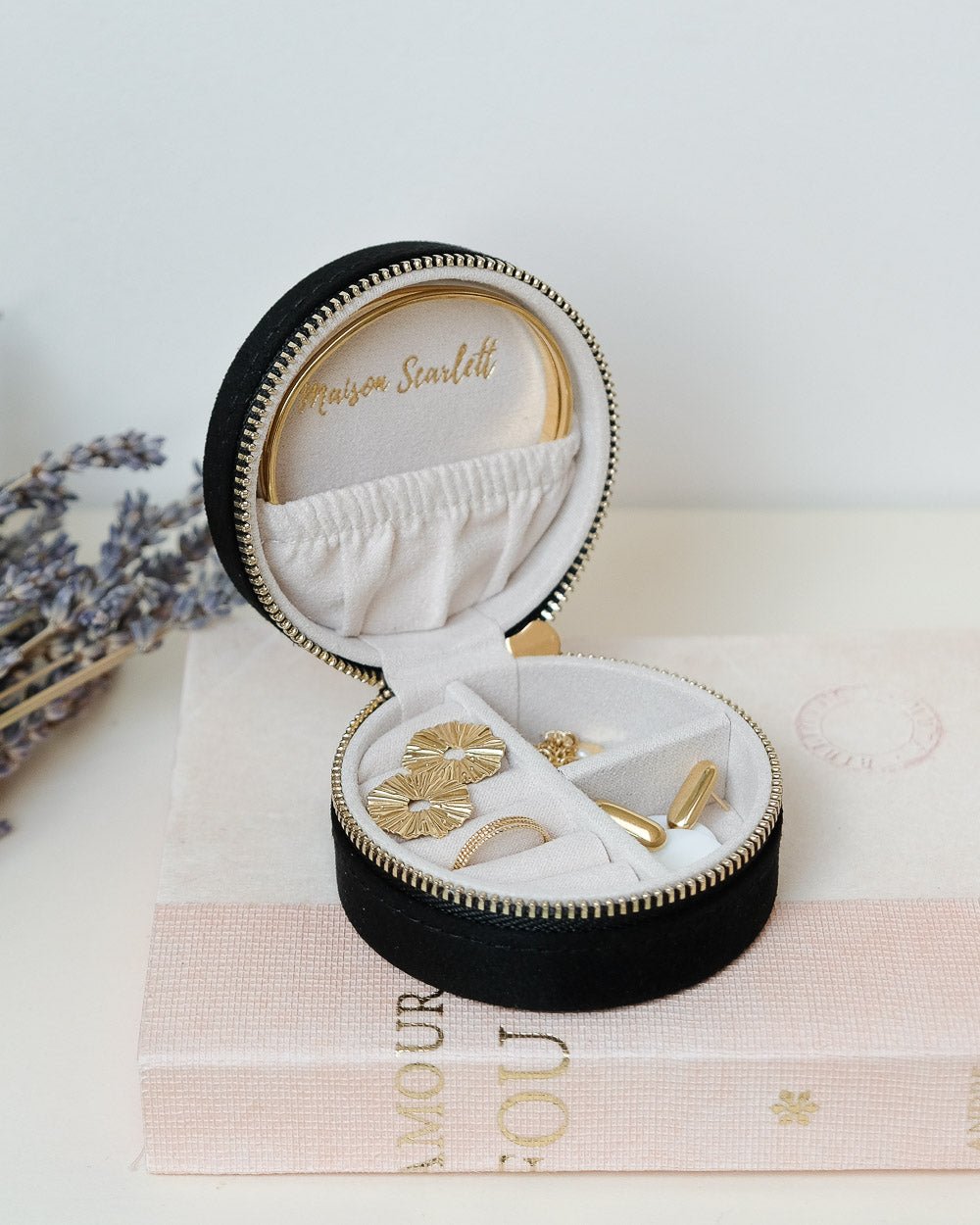 Yvonne Velvet Travel Jewelry Box - Outlet
