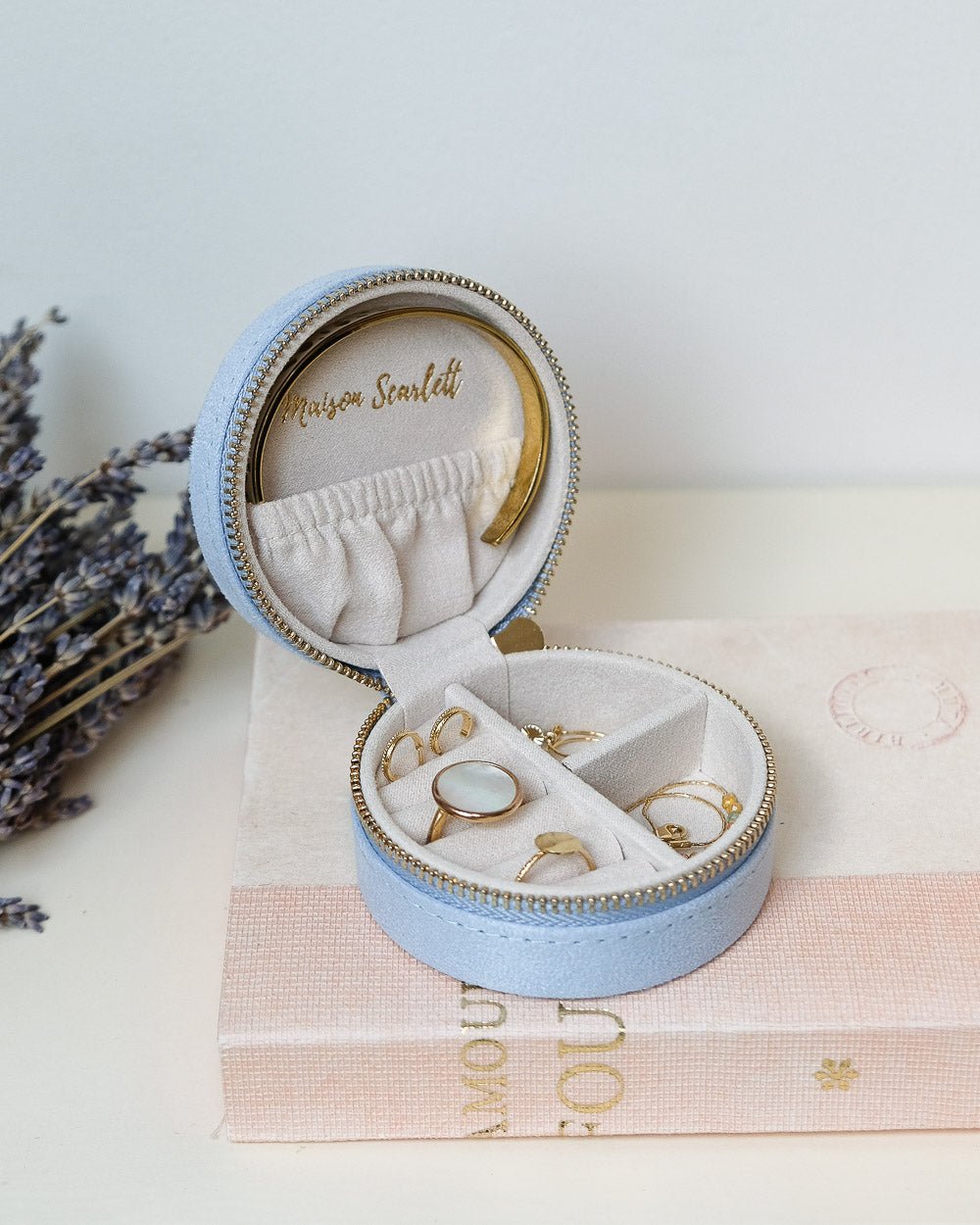 Yvonne Velvet Travel Jewelry Box - Outlet