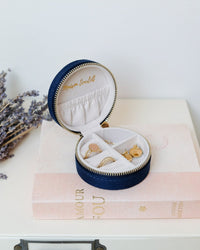 Yvonne Velvet Travel Jewelry Box - Outlet
