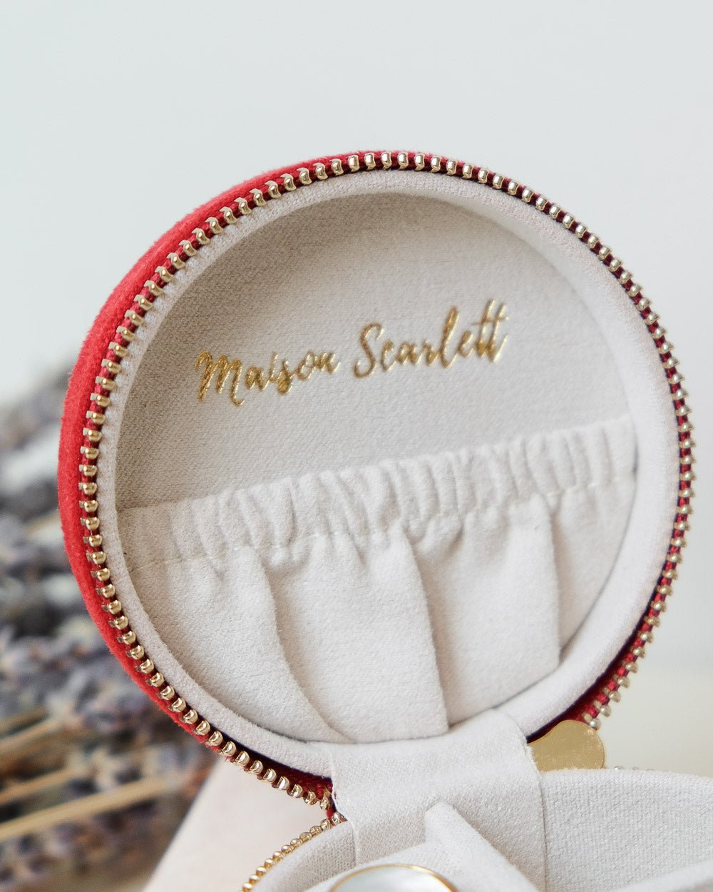 Yvonne Velvet Travel Jewelry Box - Outlet