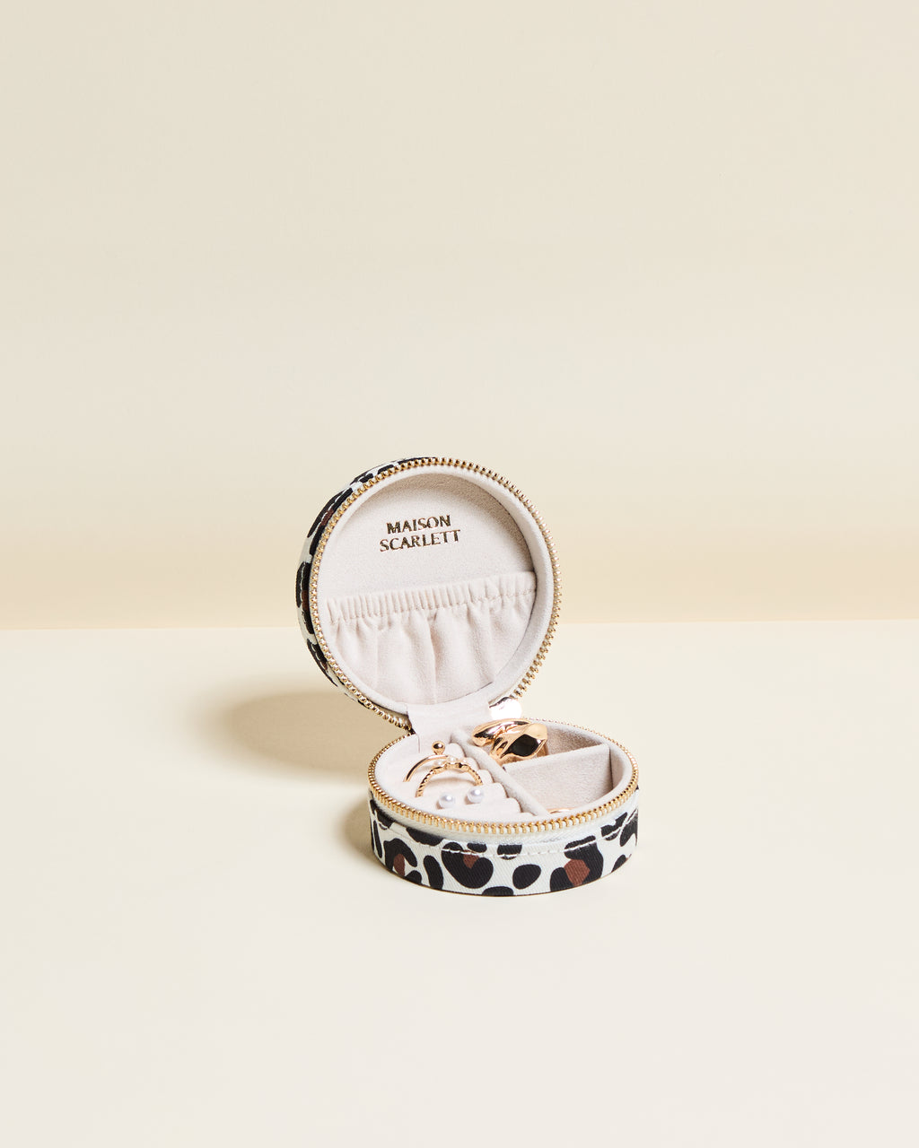 Yvonne Leopard Travel Jewelry Box