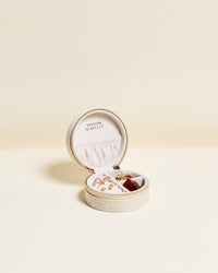 Yvonne Linen Travel Jewelry Box