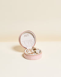 Yvonne Linen Travel Jewelry Box