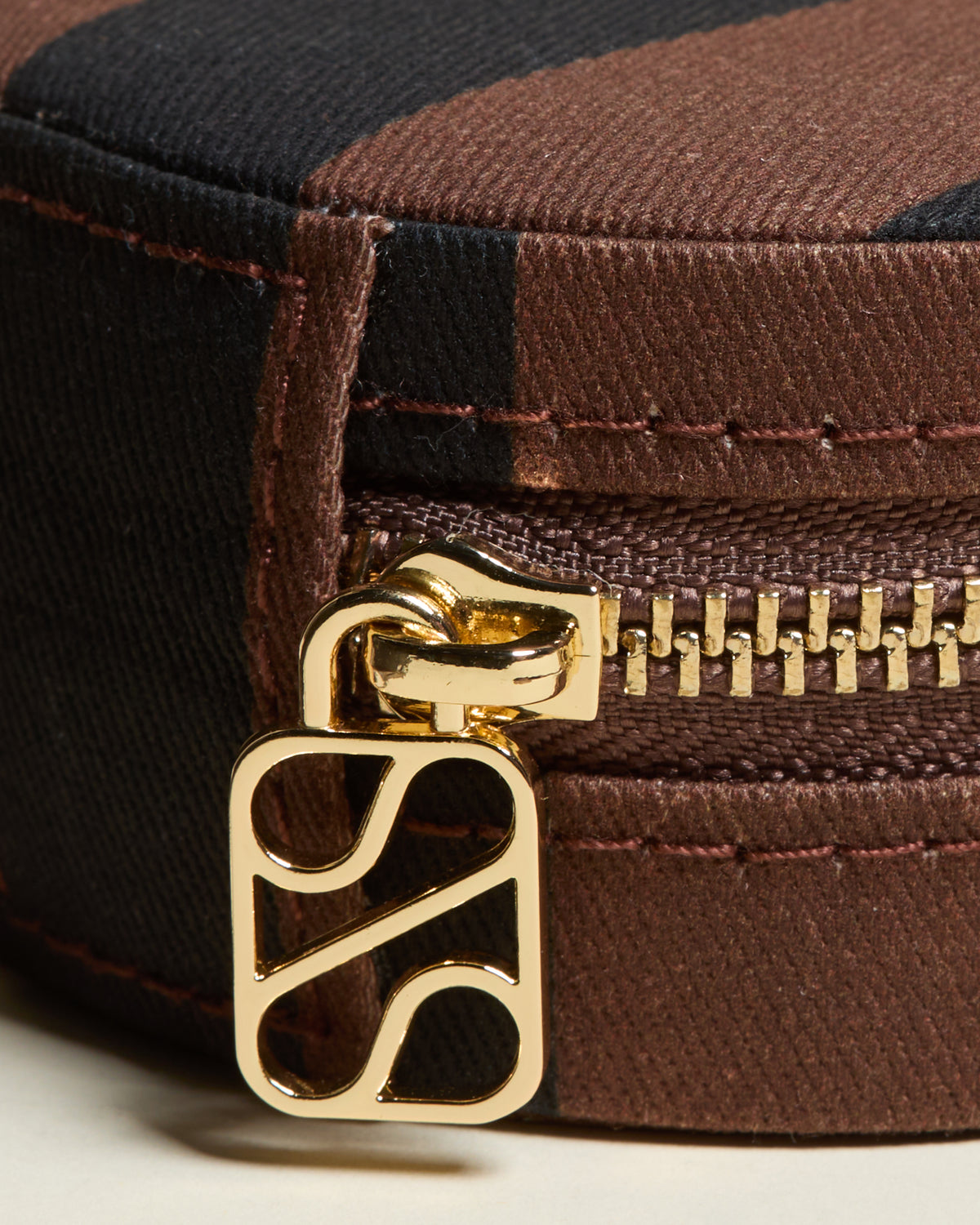 Yvonne Stripes Travel Jewelry Box