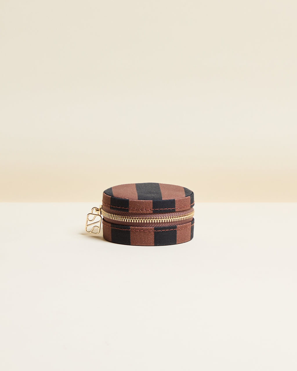 Yvonne Stripes Travel Jewelry Box