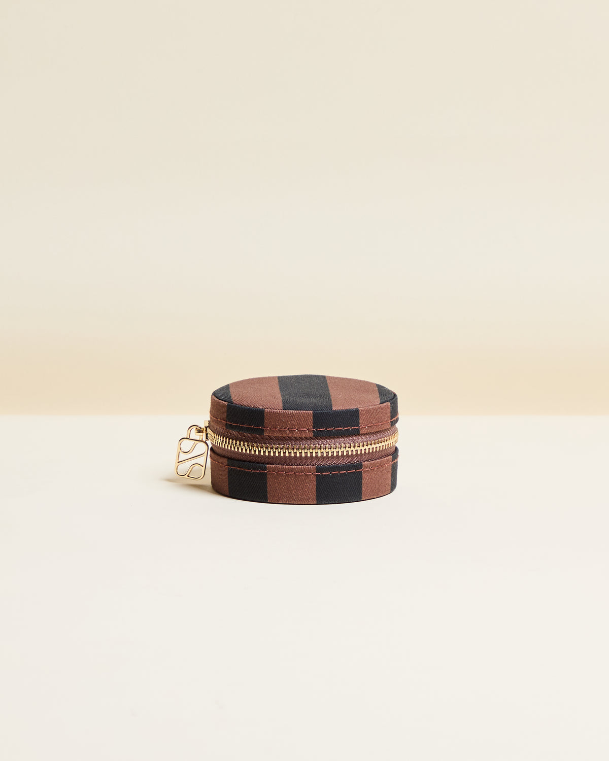 Yvonne Stripes Travel Jewelry Box
