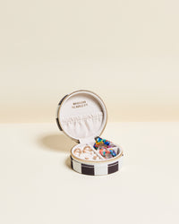 Yvonne Stripes Travel Jewelry Box