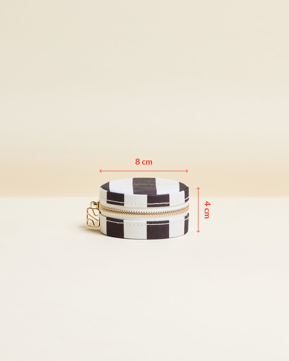 Yvonne Stripes Travel Jewelry Box