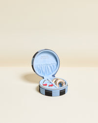 Yvonne Stripes Travel Jewelry Box