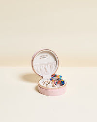 Yvonne velvet travel jewelry box