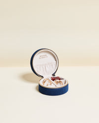Yvonne corduroy travel jewelry box