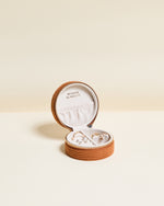 Yvonne corduroy travel jewelry box