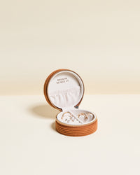 Yvonne corduroy travel jewelry box