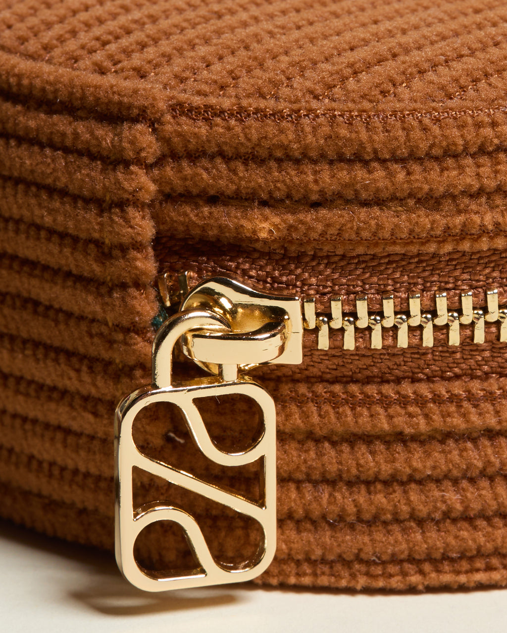 Yvonne corduroy travel jewelry box