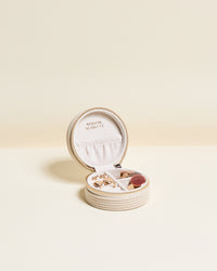 Yvonne corduroy travel jewelry box