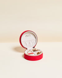 Yvonne corduroy travel jewelry box