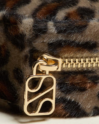 Yvonne Travel Jewelry Box in Leopard Velvet
