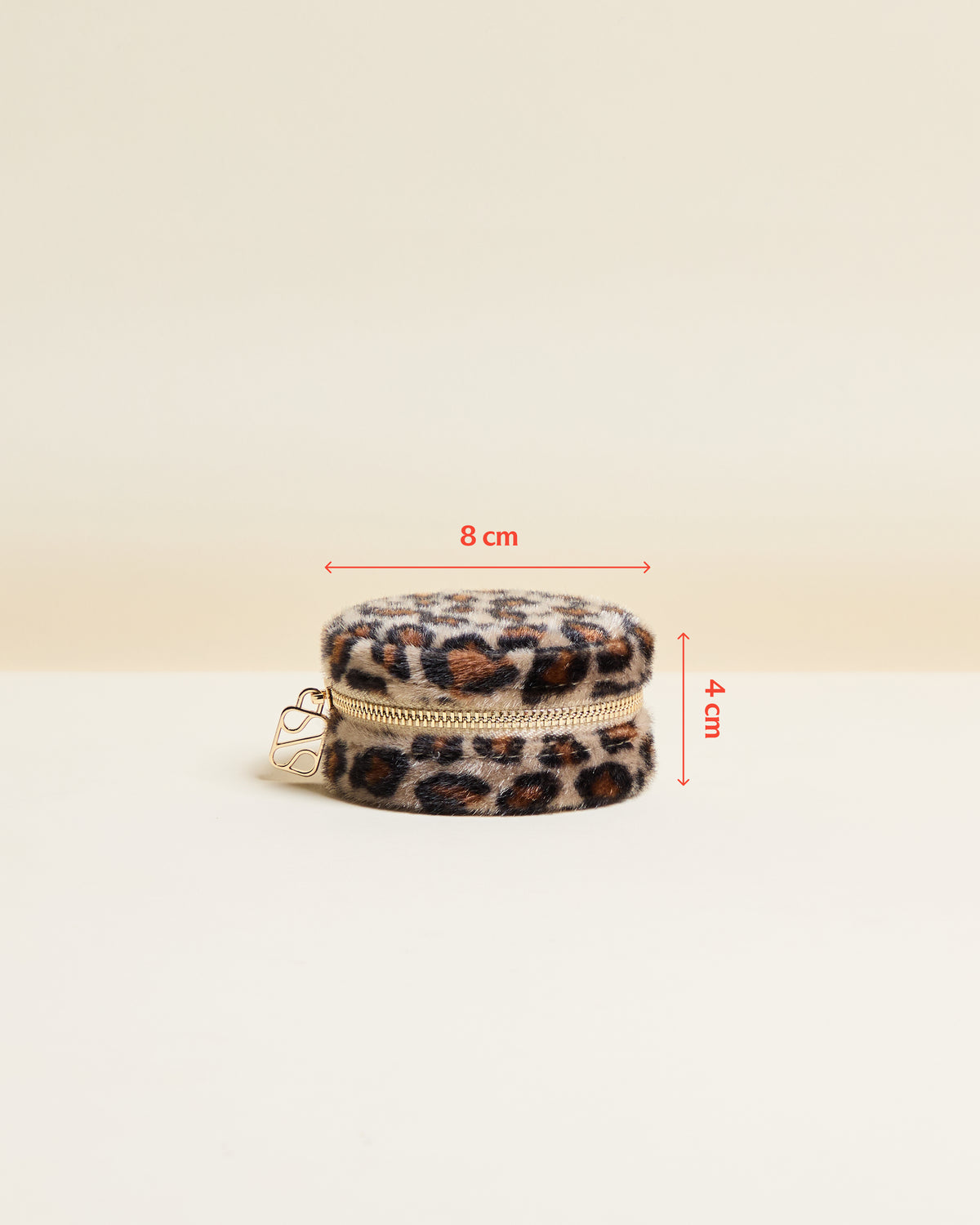 Yvonne Travel Jewelry Box in Leopard Velvet