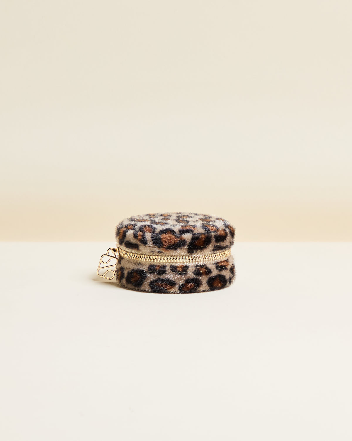 Yvonne leopard travel jewelry box