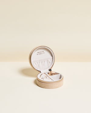 Yvonne velvet travel jewelry box