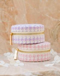 Yvonne houndstooth travel jewelry box - outlet