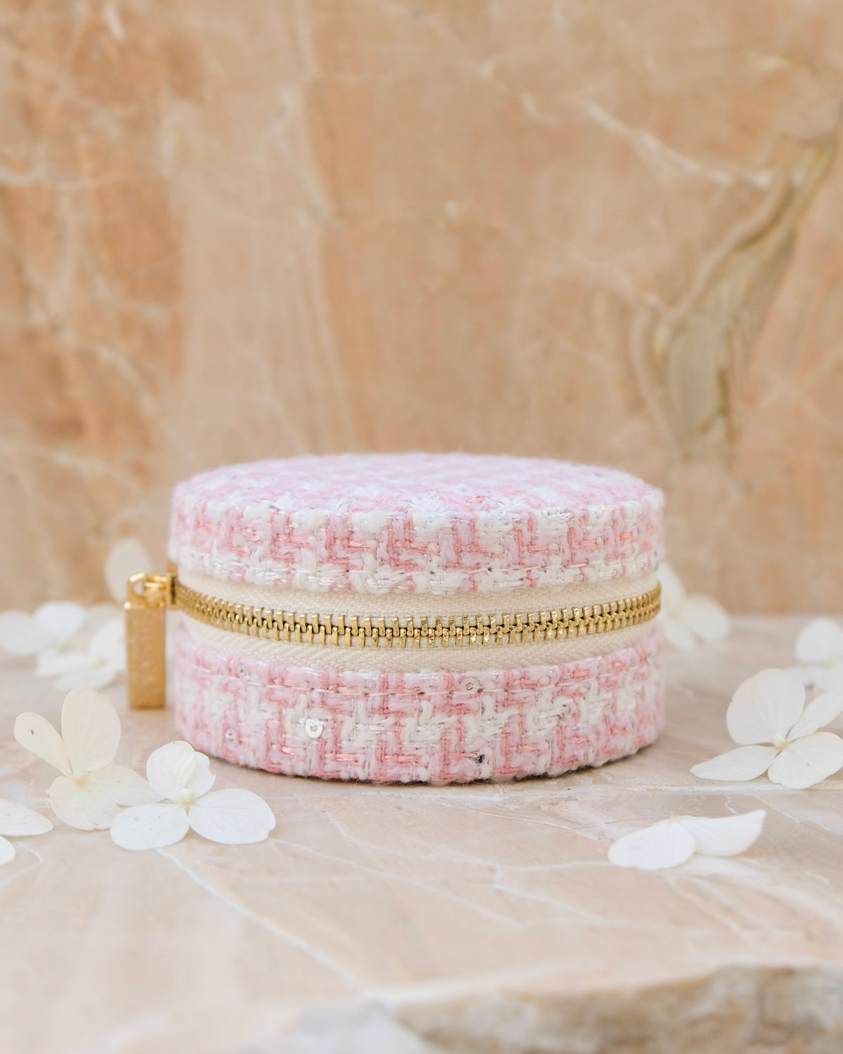 Yvonne houndstooth travel jewelry box - outlet