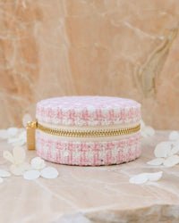 Yvonne houndstooth travel jewelry box - outlet