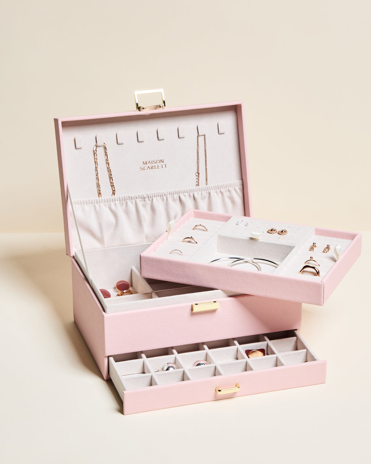 Denise PU leather jewelry box