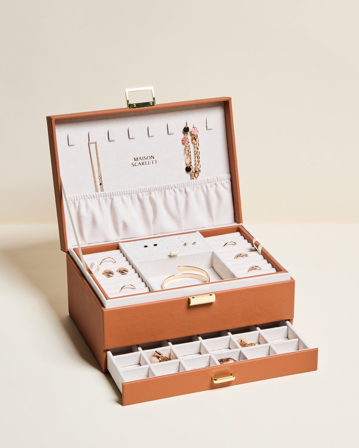 Denise PU leather jewelry box