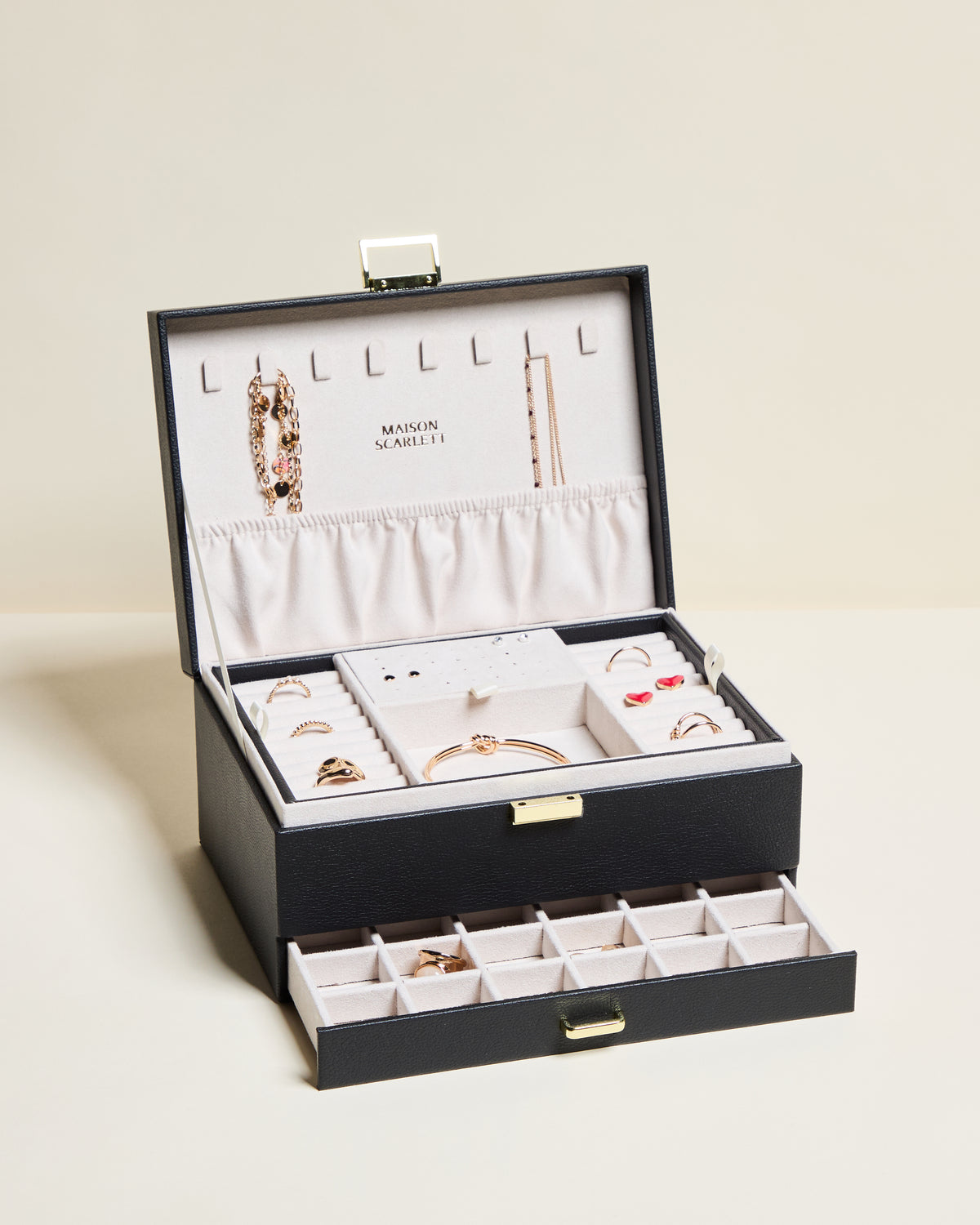 Denise PU leather jewelry box