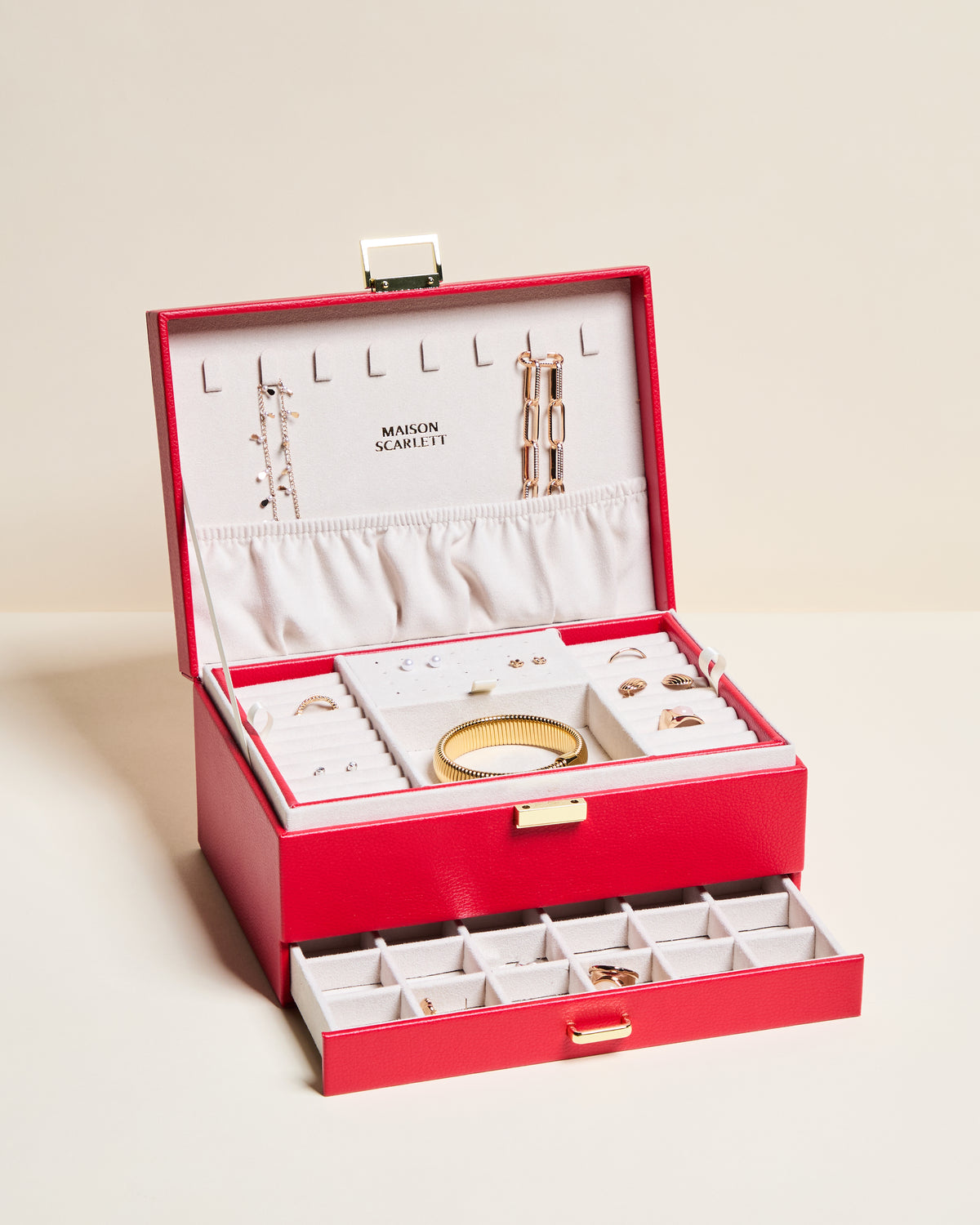 Denise PU leather jewelry box